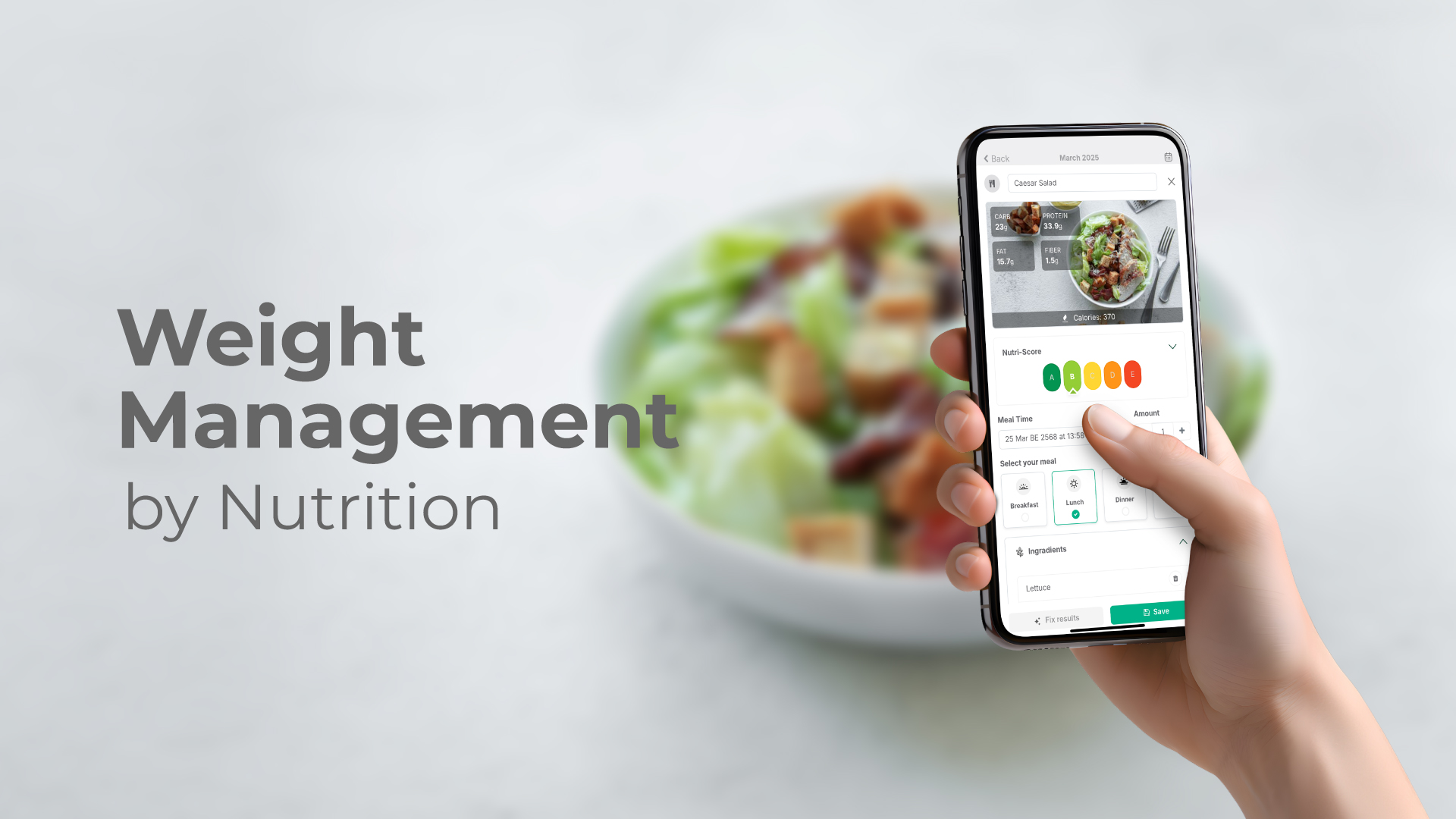 Smart Eating for Better Living - Healthy Lifestyle Technology